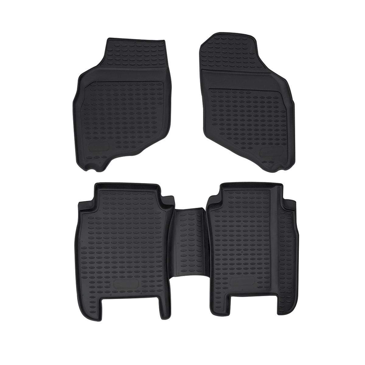 Honda Jazz Floor Mats - Omac - Rubber TPE - Black - '01-'08 Honda Jazz Floor Mats - Omac - Rubber TPE - Black - '01-'08